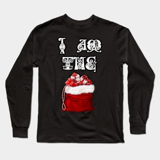 Holiday Gift Black Long Sleeve T-Shirt